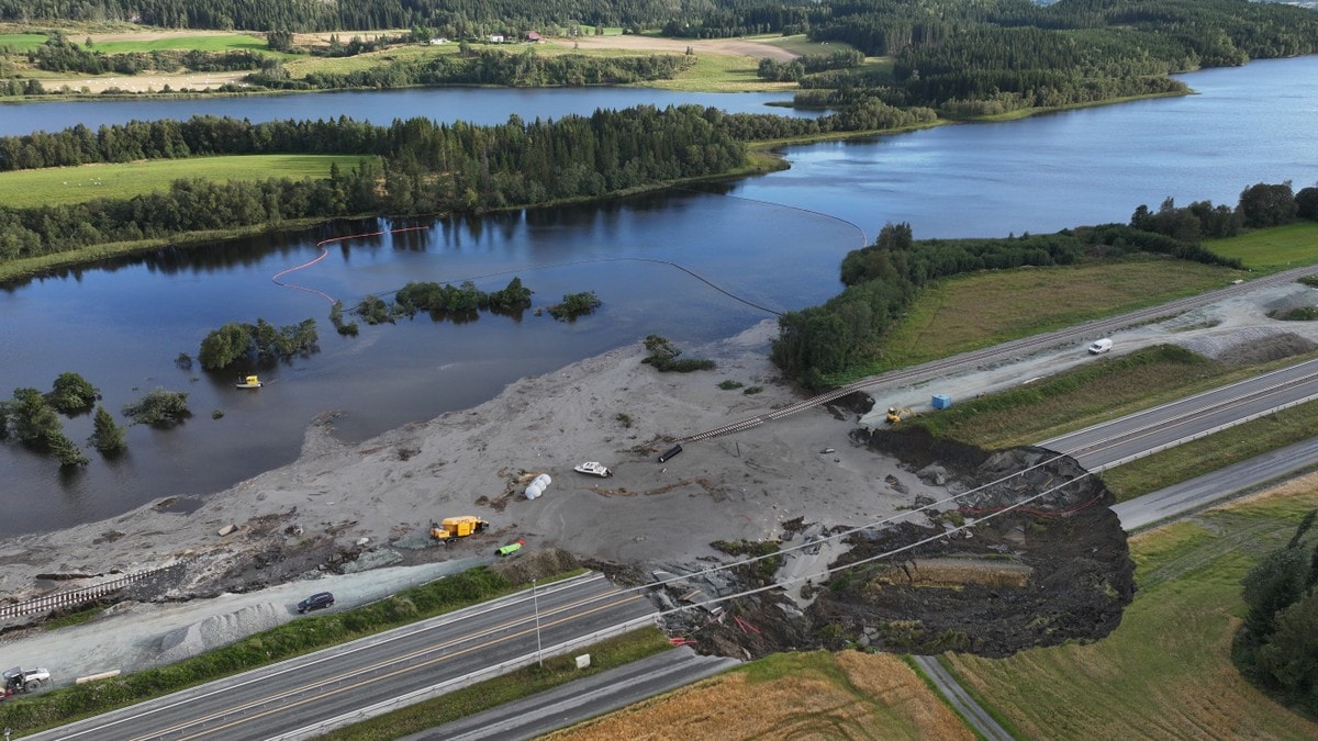Bane Nor bekrefter kvikkleire-arbeid ved skred i Levanger