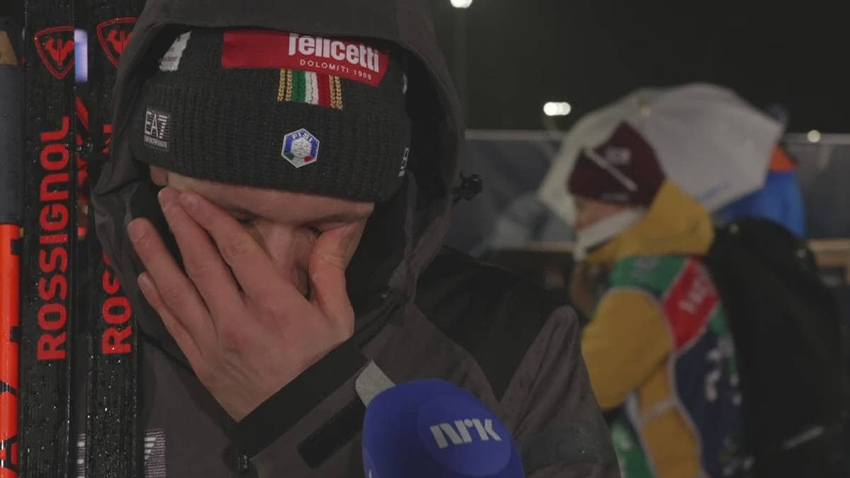 Braut Saman durante l'intervista alla NRK – Thingnes Bø scuote l'Italia – NRK Sport – Notizie sportive, risultati e palinsesto