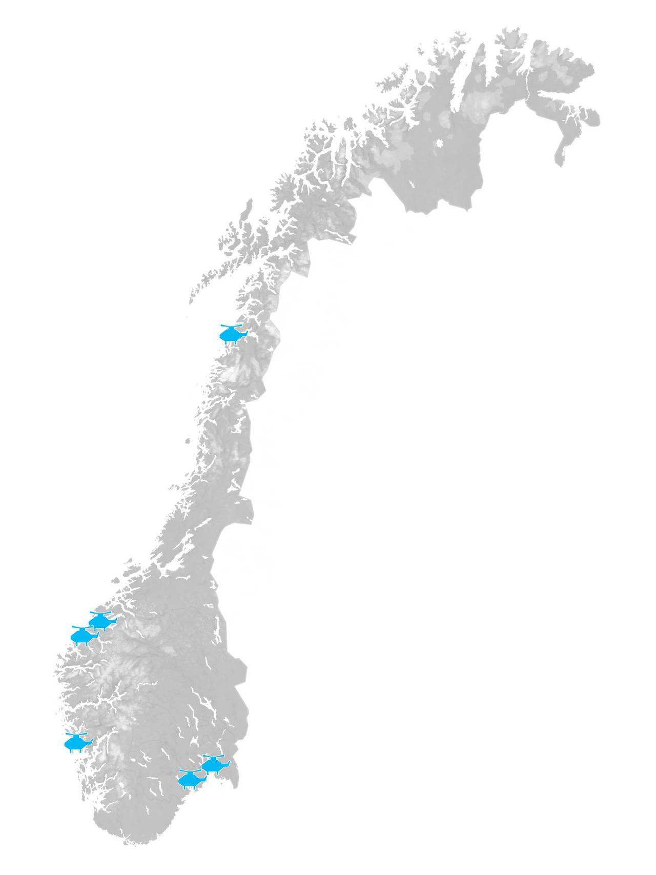 Her kan de nye redningshelikoptrene lande