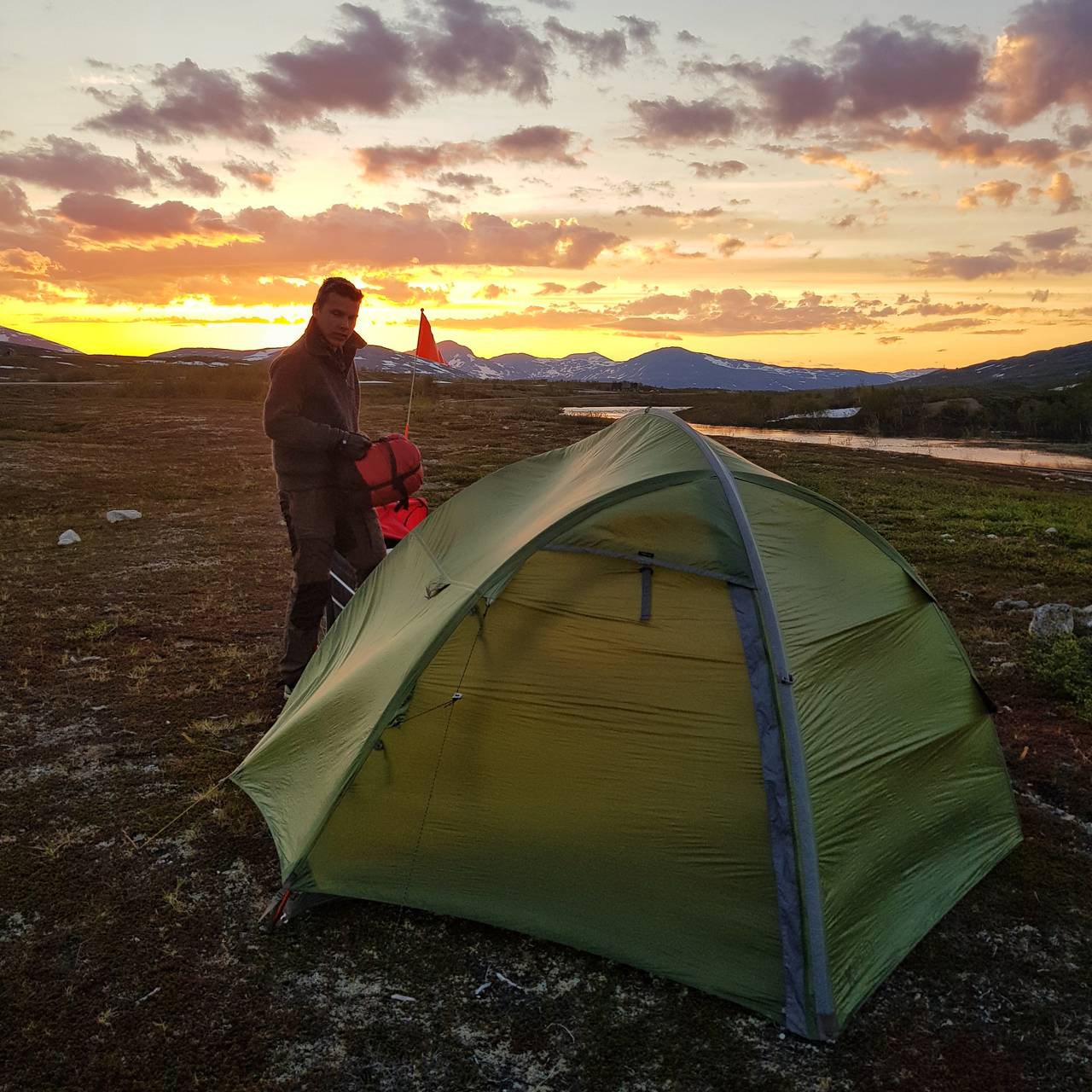 Vakker himmel på Saltfjellet