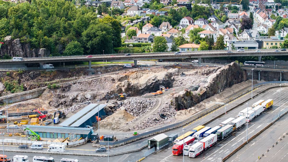 Setter inn tiltak mot støv fra anleggsarbeid