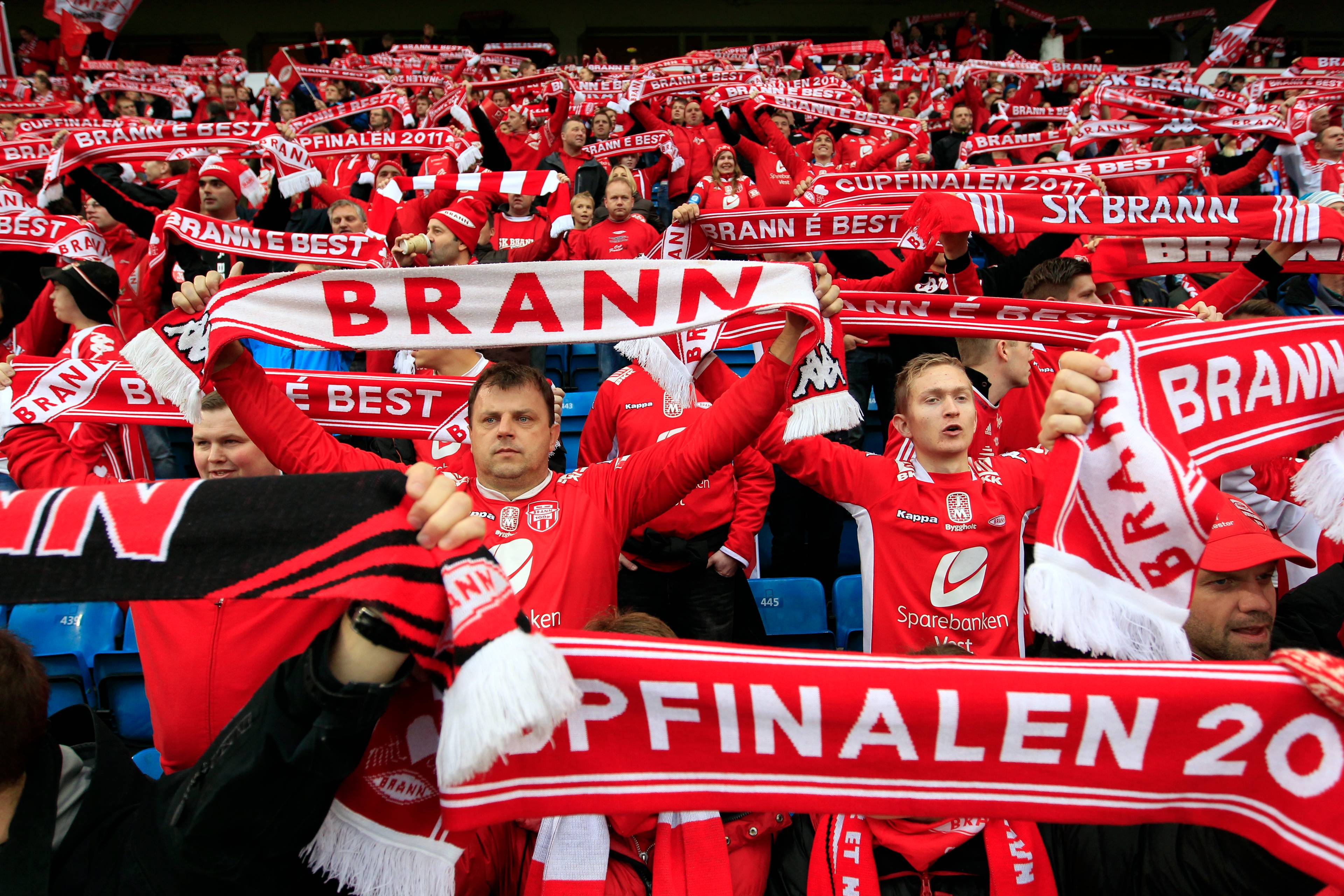 Brann-tilhengere på cupfinale