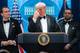 Jose Luis Magana / FR159526 AP,NTB Donald Trump etter skytingen ved korrespondentmiddagen i Washington.