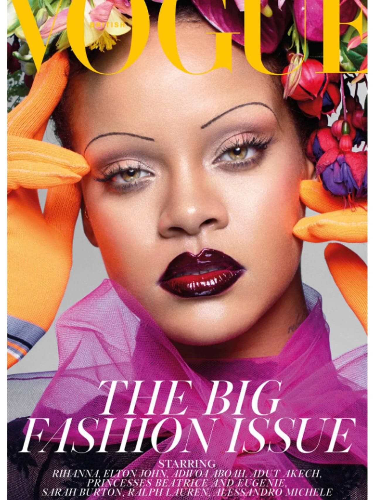 Rihanna på coveret av Vogue UK 