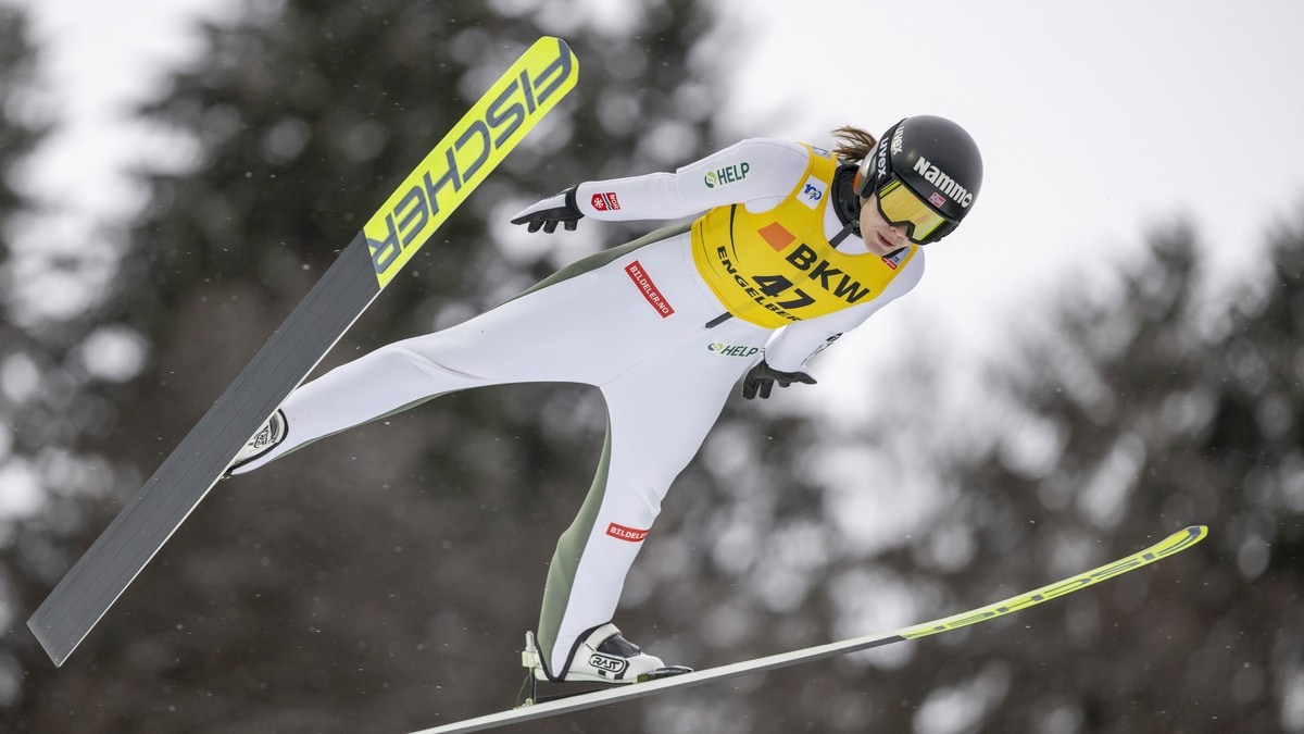 Hoppkvinnene stoppet av snøvær – Strøm ledet i Engelberg