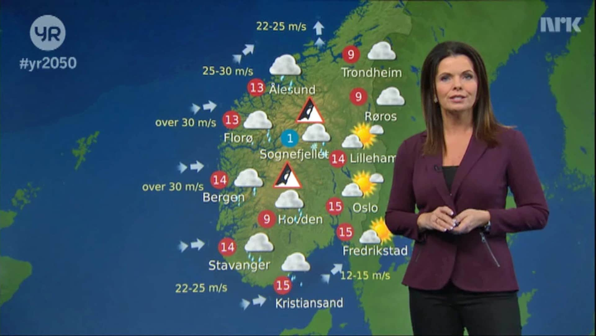 Vaervarsel For Vinteren 2050 Nrk