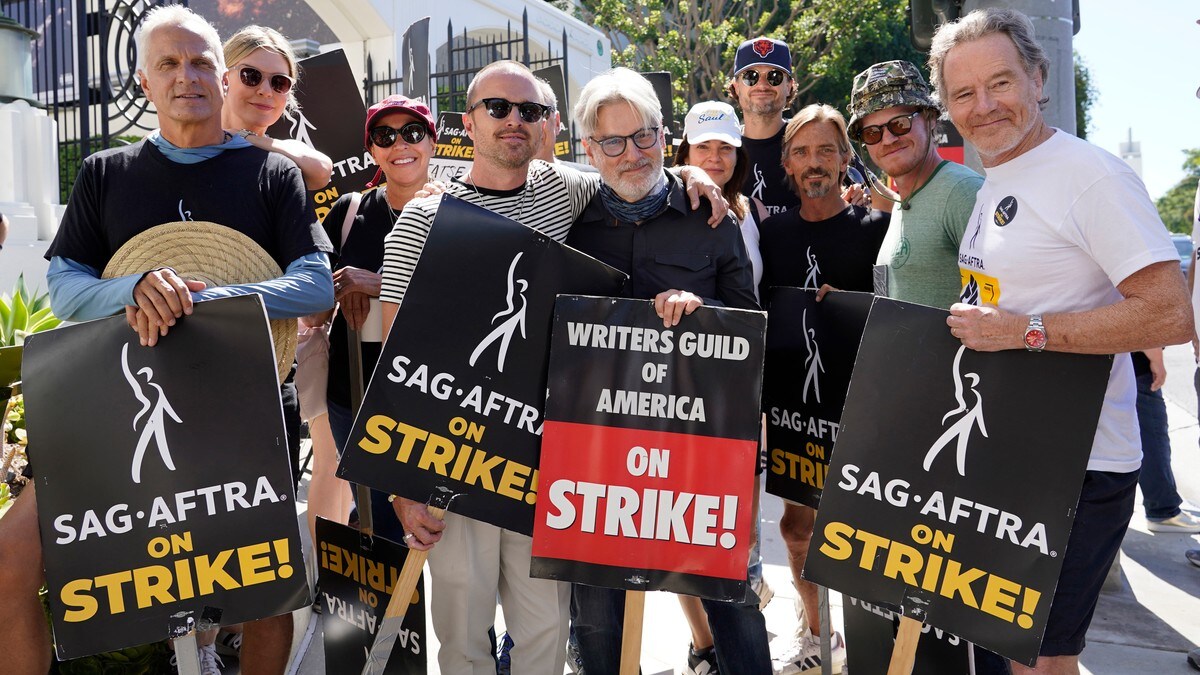 Atter en tagning i Hollywood-streiken tirsdag