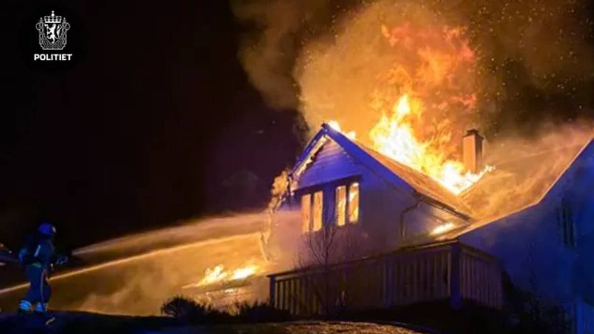 Overtent hus på Bømlo