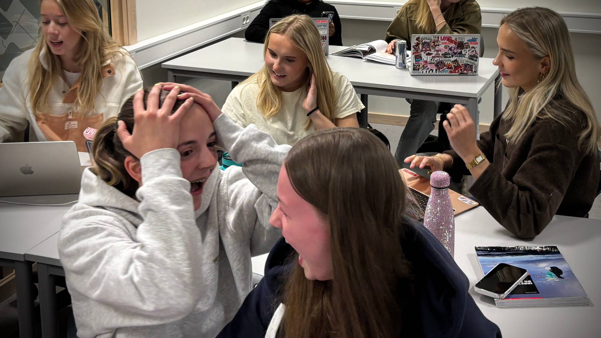 Elever ved Spjelkavik vidergående skole 