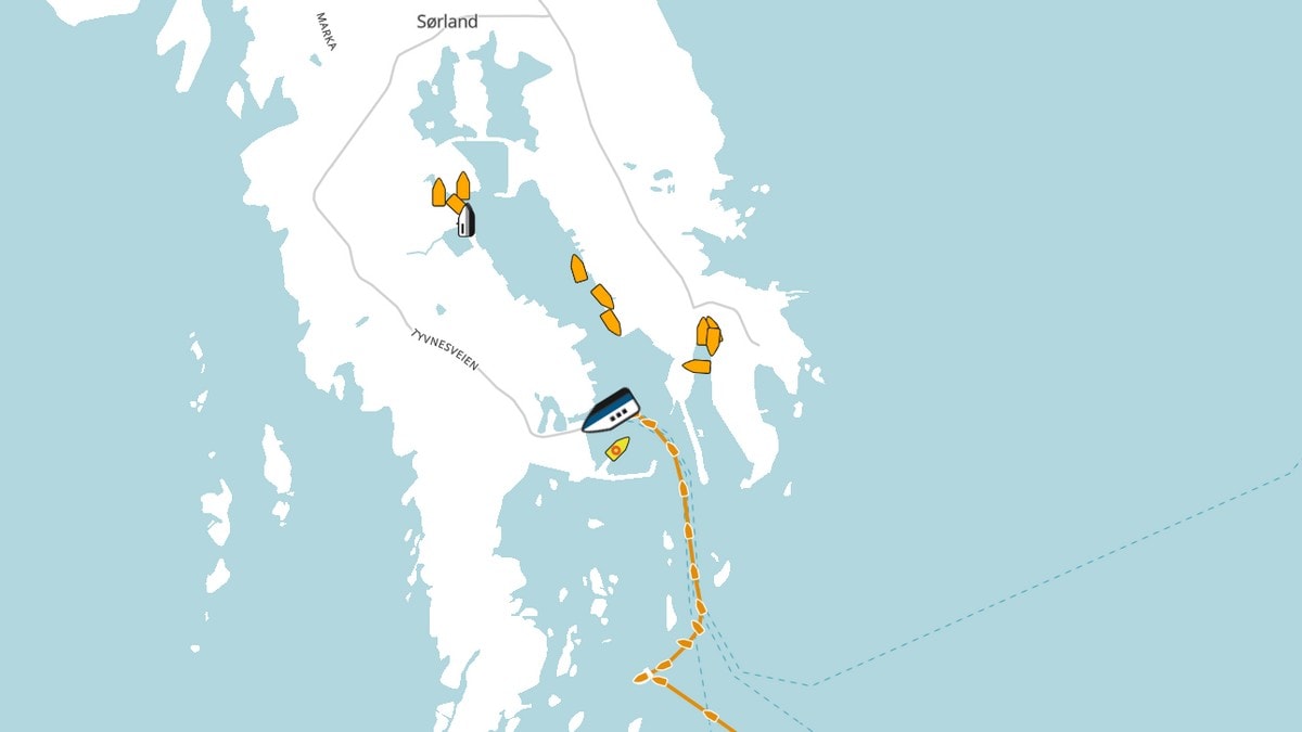 VG: Ferje gikk på grunn.