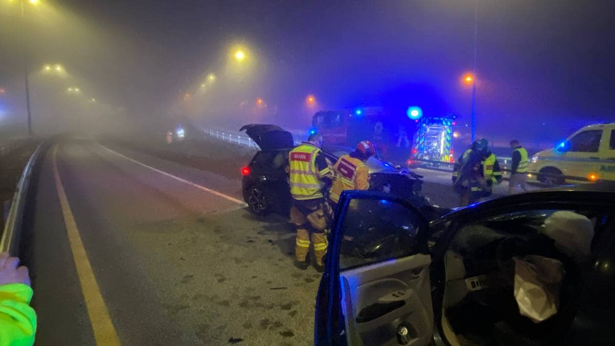 Serious Car Accident on Norwegian National Highway 509 in Stavanger