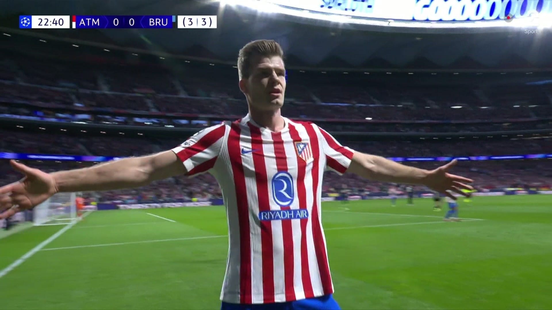 Sørloth med hat trick for Atlético Madrid