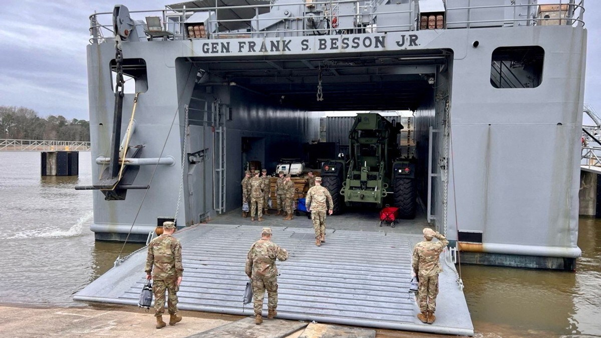 Amerikansk skip på vei med utstyr til nødhjelpshavn ved Gaza