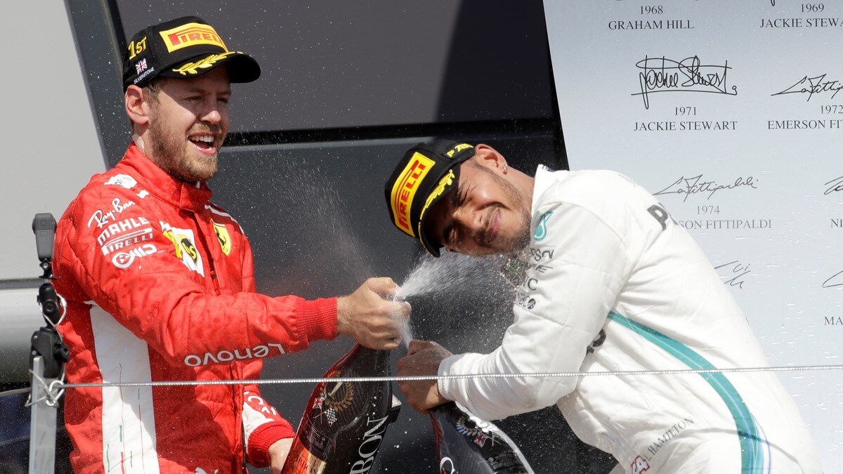 Vettel vant på Silverstone