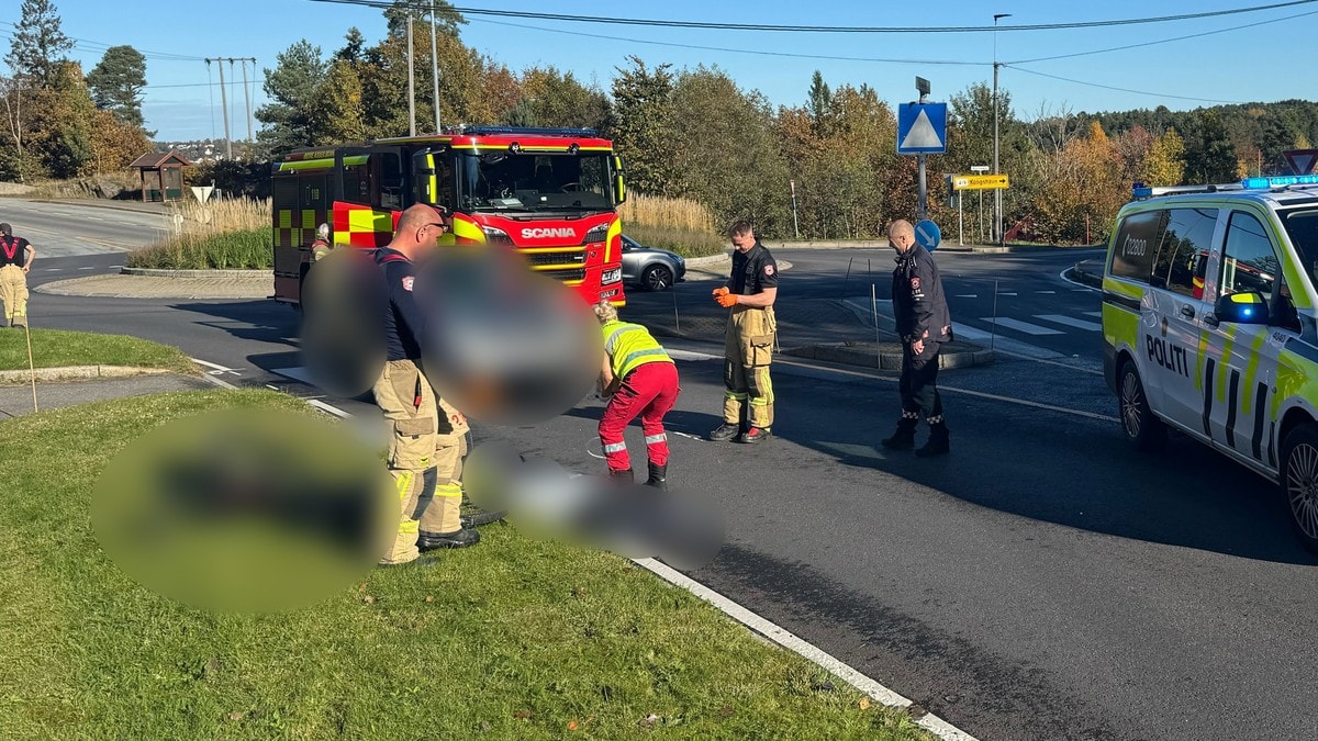 Syklist påkjørt: Fremstår alvorlig