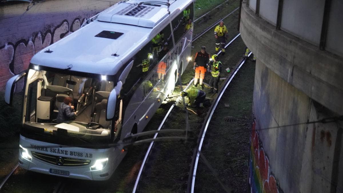 Turistbuss på ville veier i Oslo