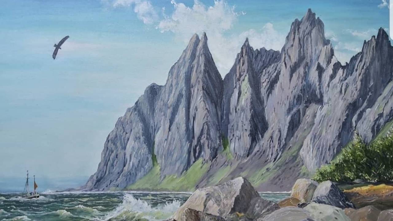 Else Pettersens maleri fra Senja
