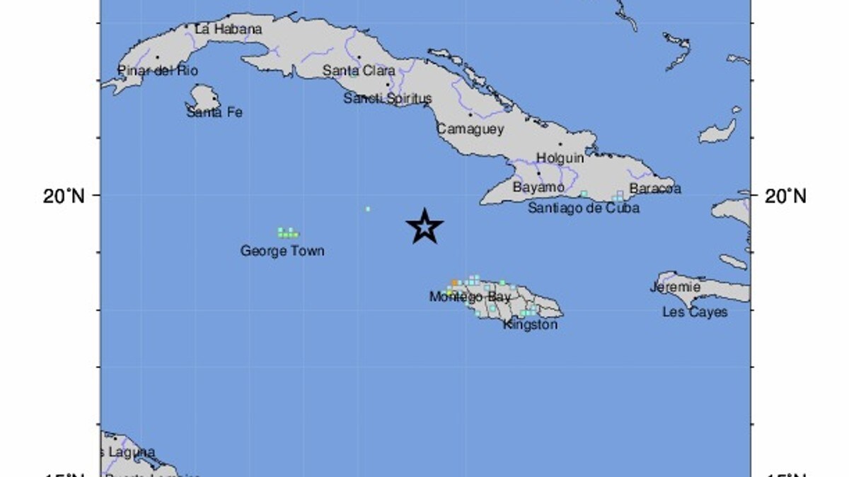 Kraftig jordskjelv utenfor Jamaica