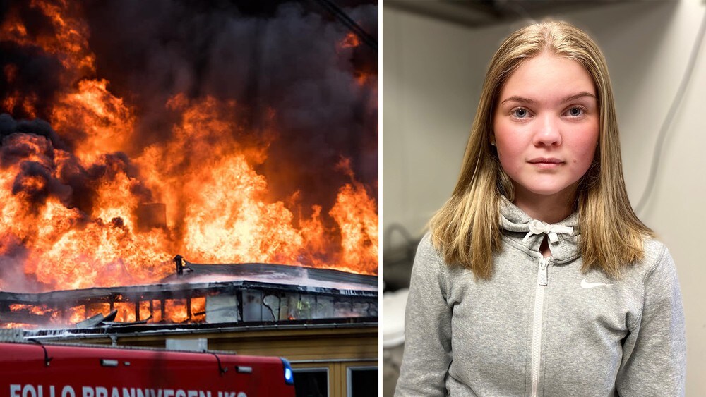 Anna Emilie (15) så skolen brenne ned