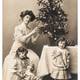 Colourbox mother and children with christmas tree