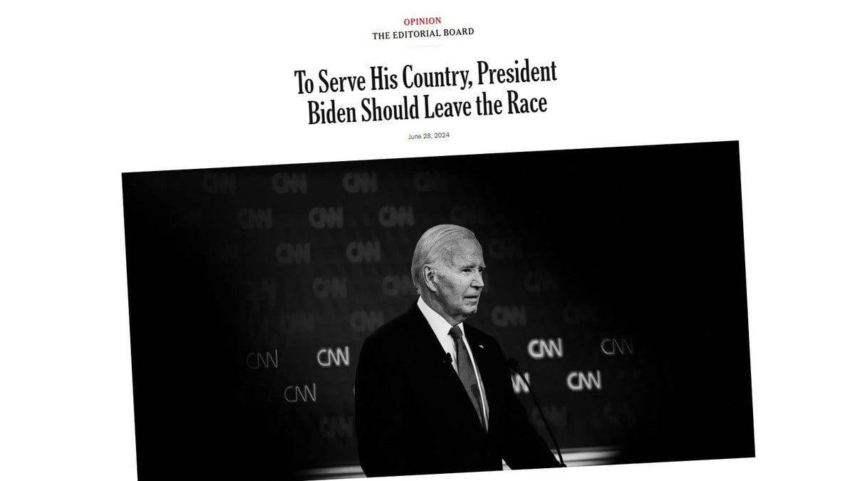 New York Times ber Biden trekke seg