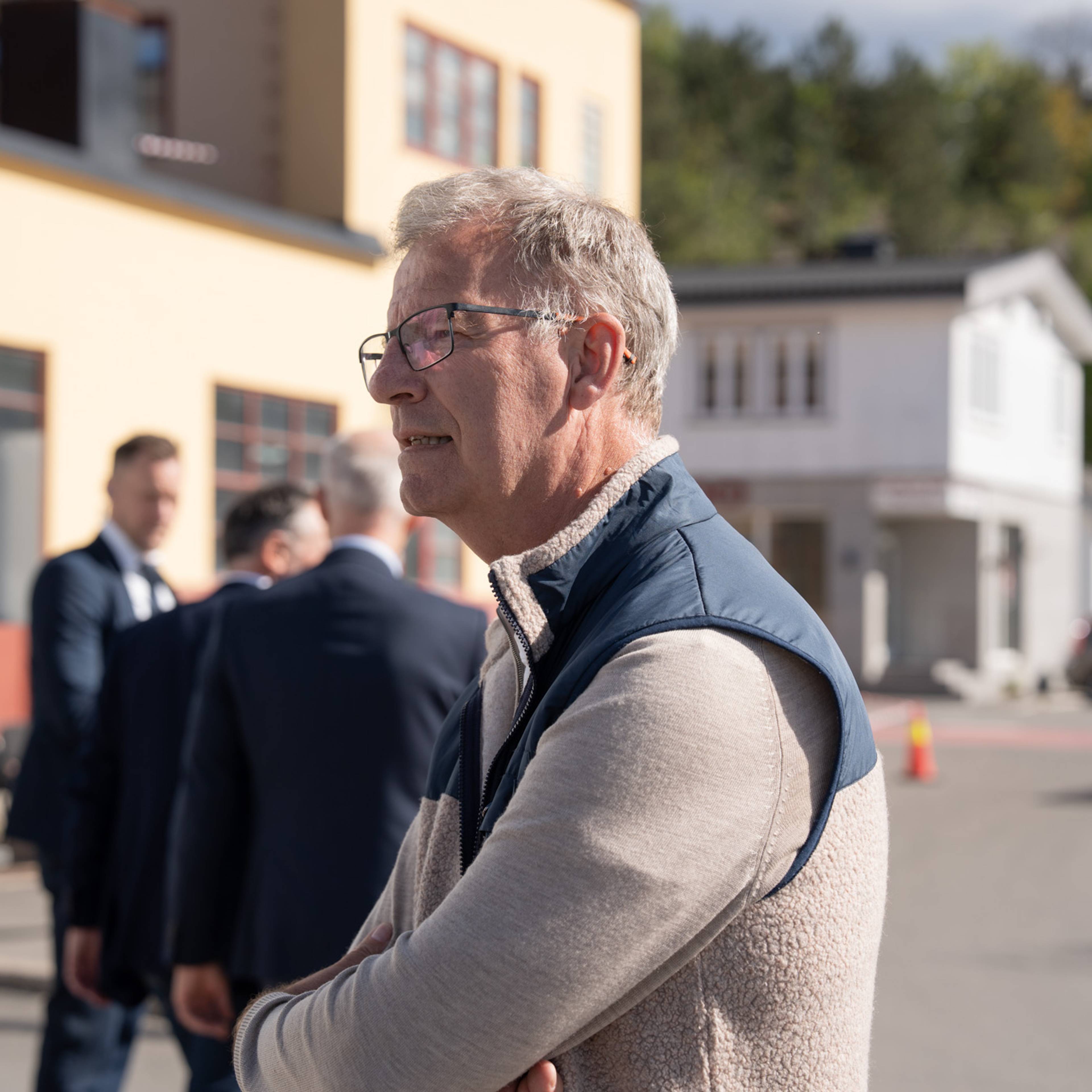 Robert Steen under innspillingen til filmen Ibelin