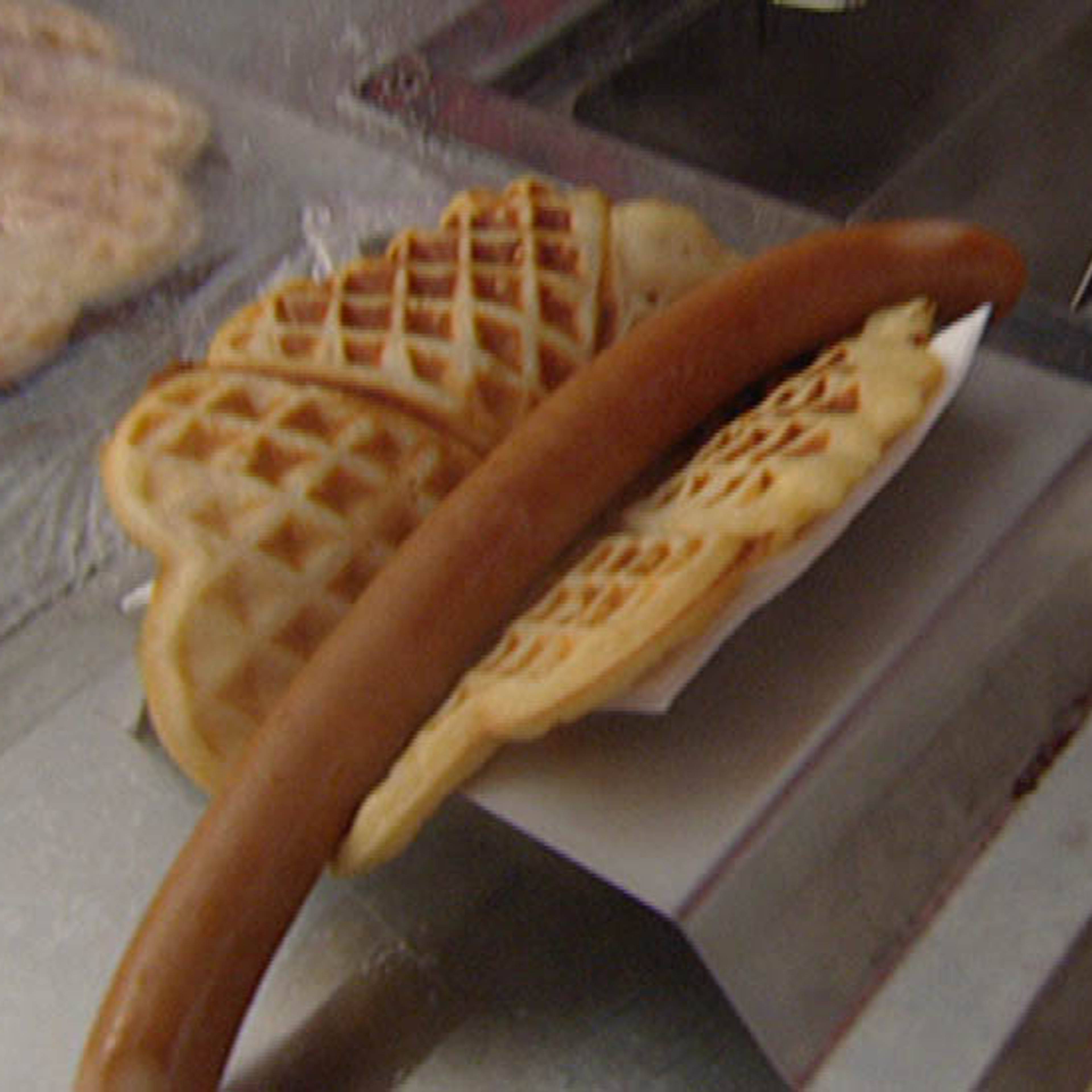 En pølse i en vaffel