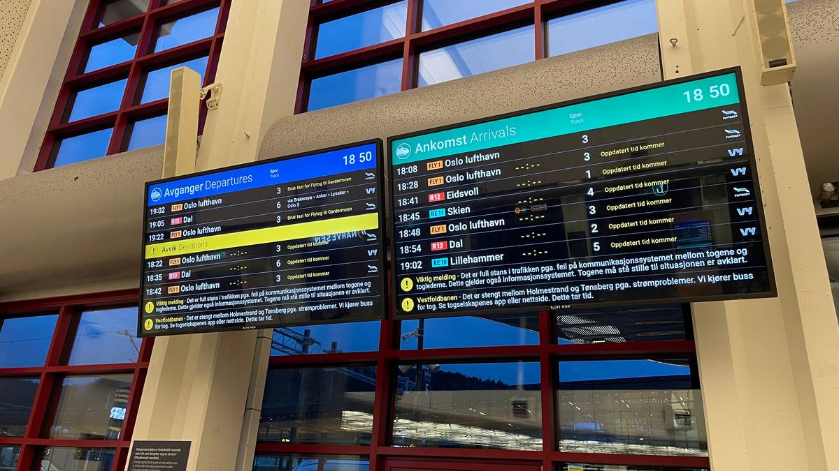 Full togstans i hele landet: – Kan ta tid