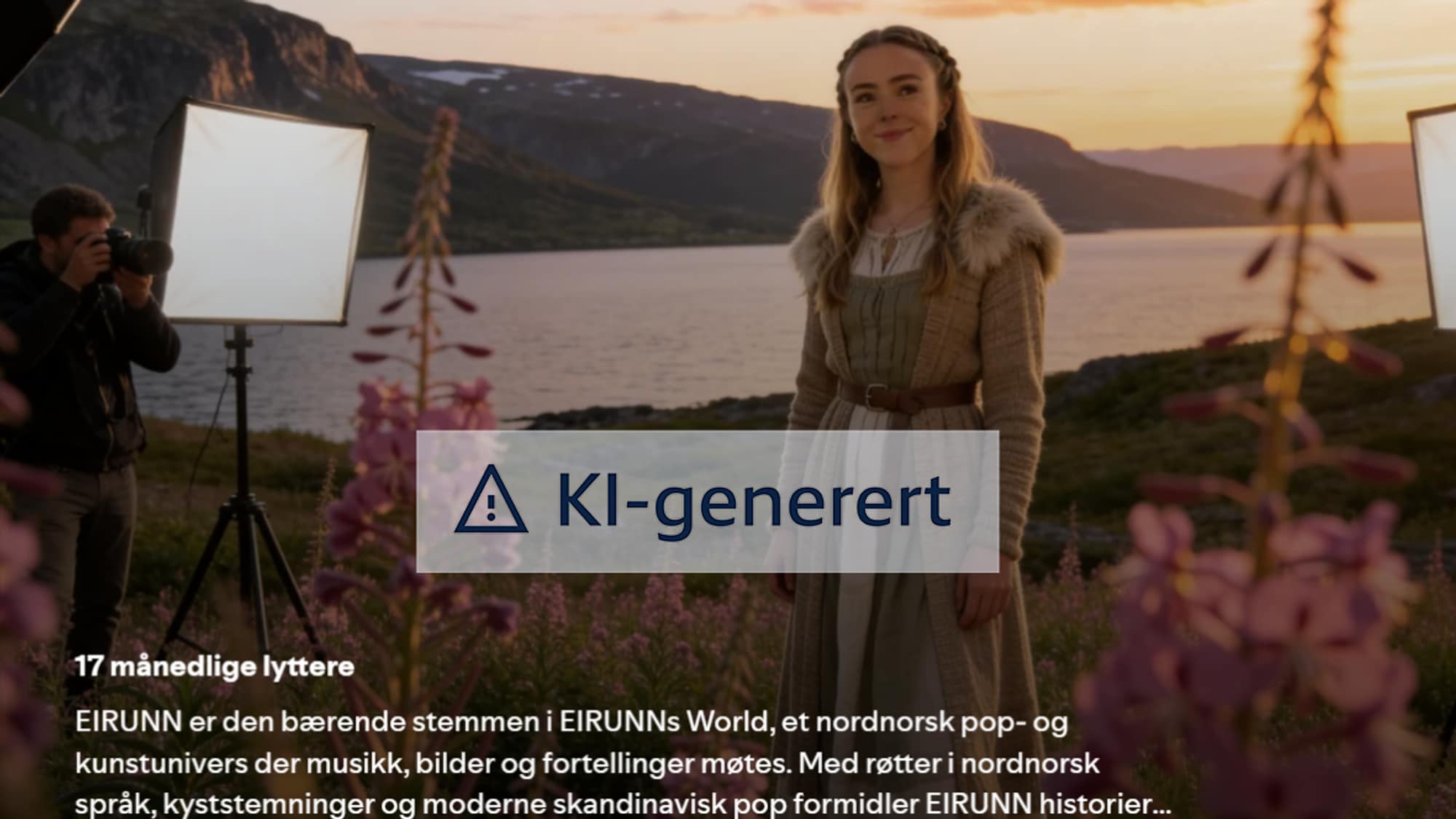 KI-generert bilde til en spotifybruker