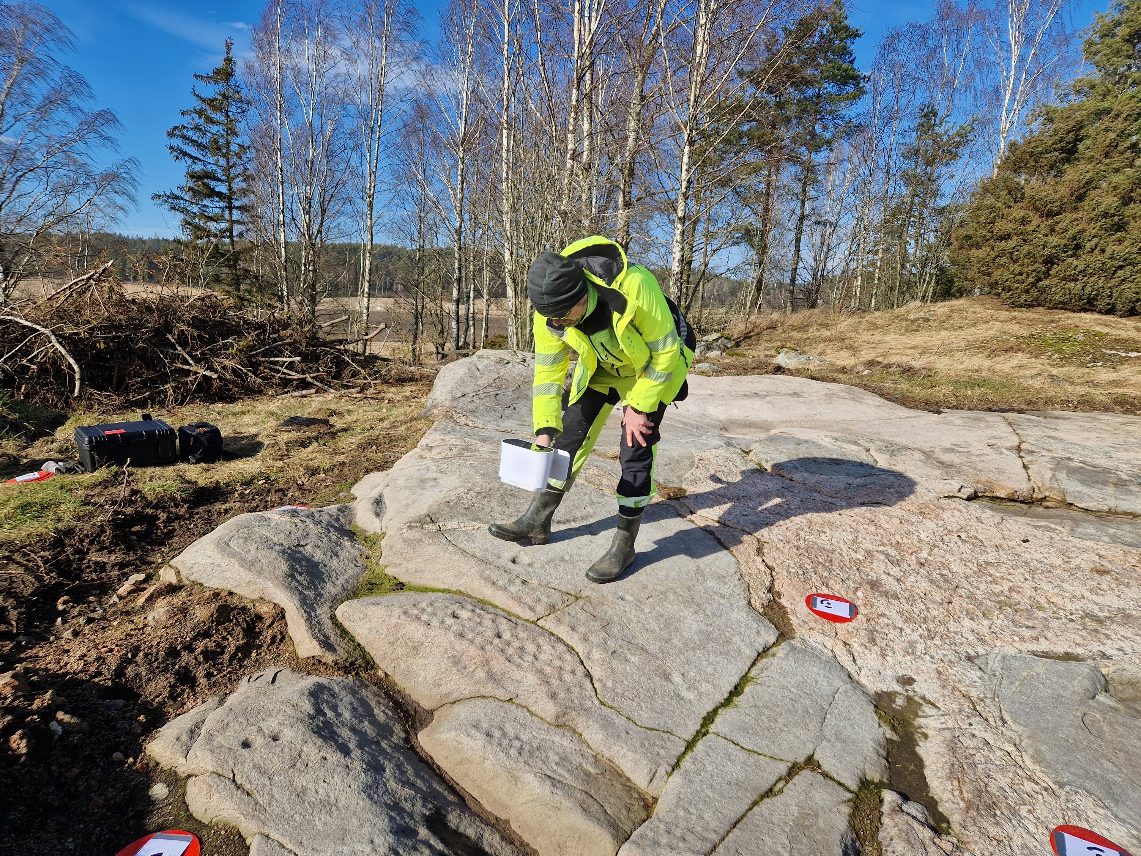 3D-skanning av et helleristningsfelt i Fredrikstad
