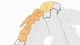 NVE Kart som viser fare for snøskred i store deler av Nord-Norge