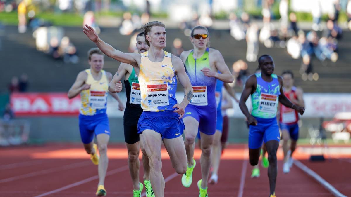 Grønstad vant norsk 800-meterduell