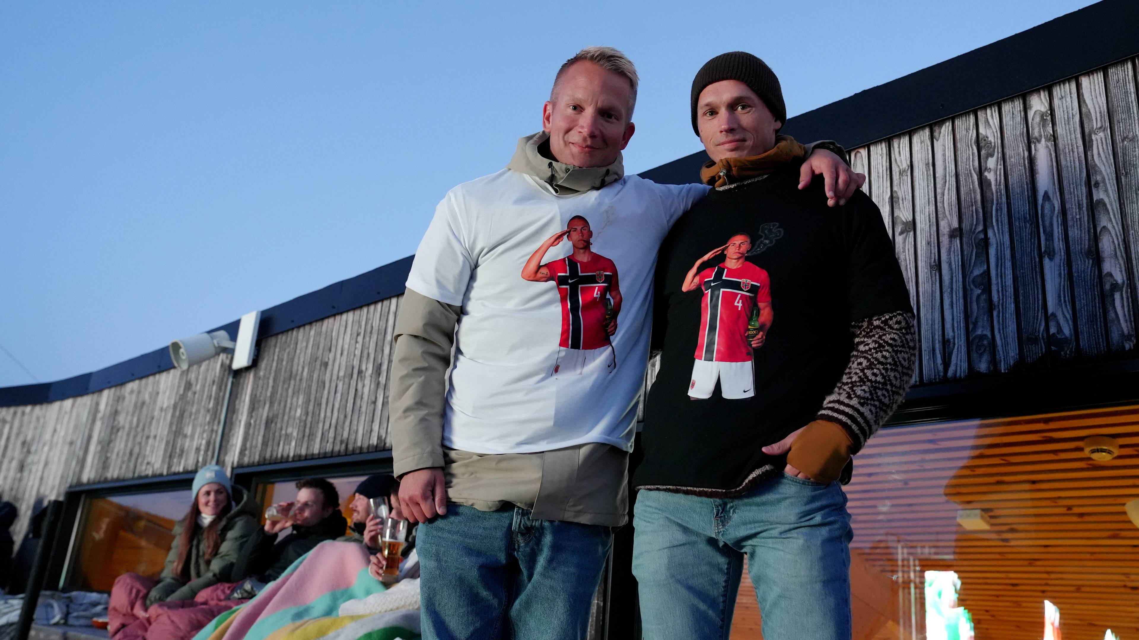 Simon Meek og Matias Scheide Sannes på VM-kamp