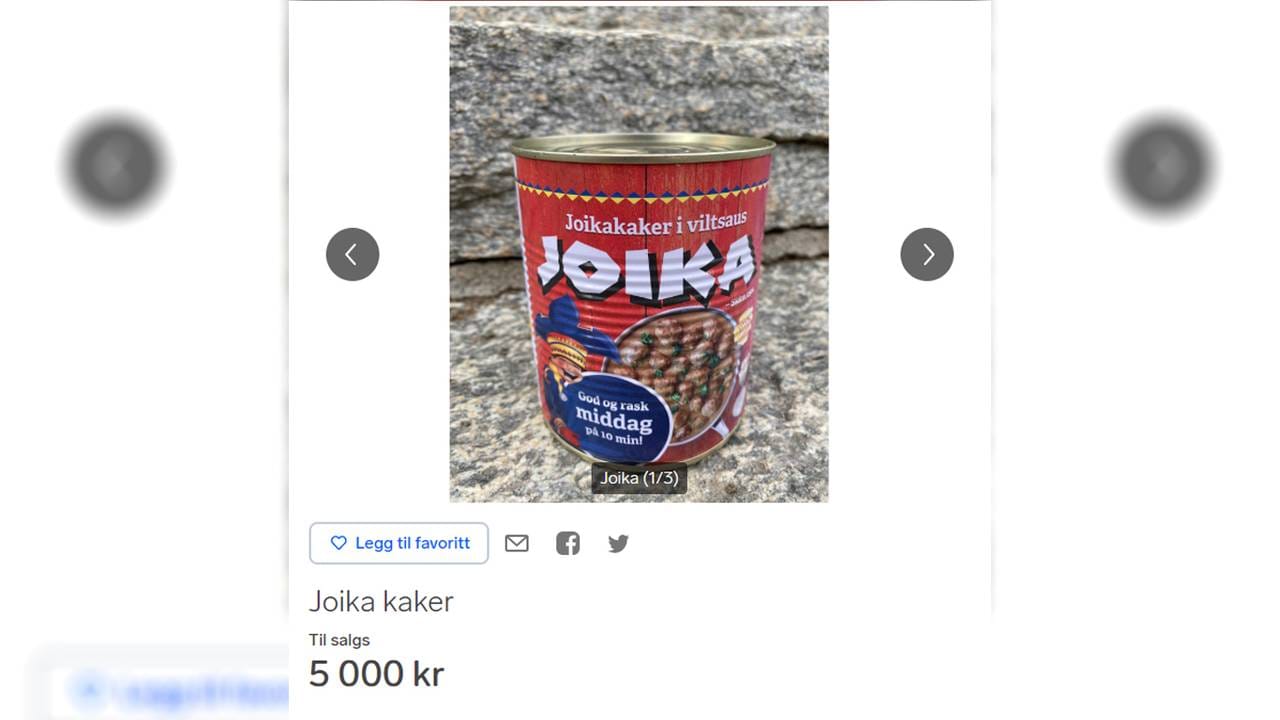 Joikaboks til salgs for 5.000 kroner