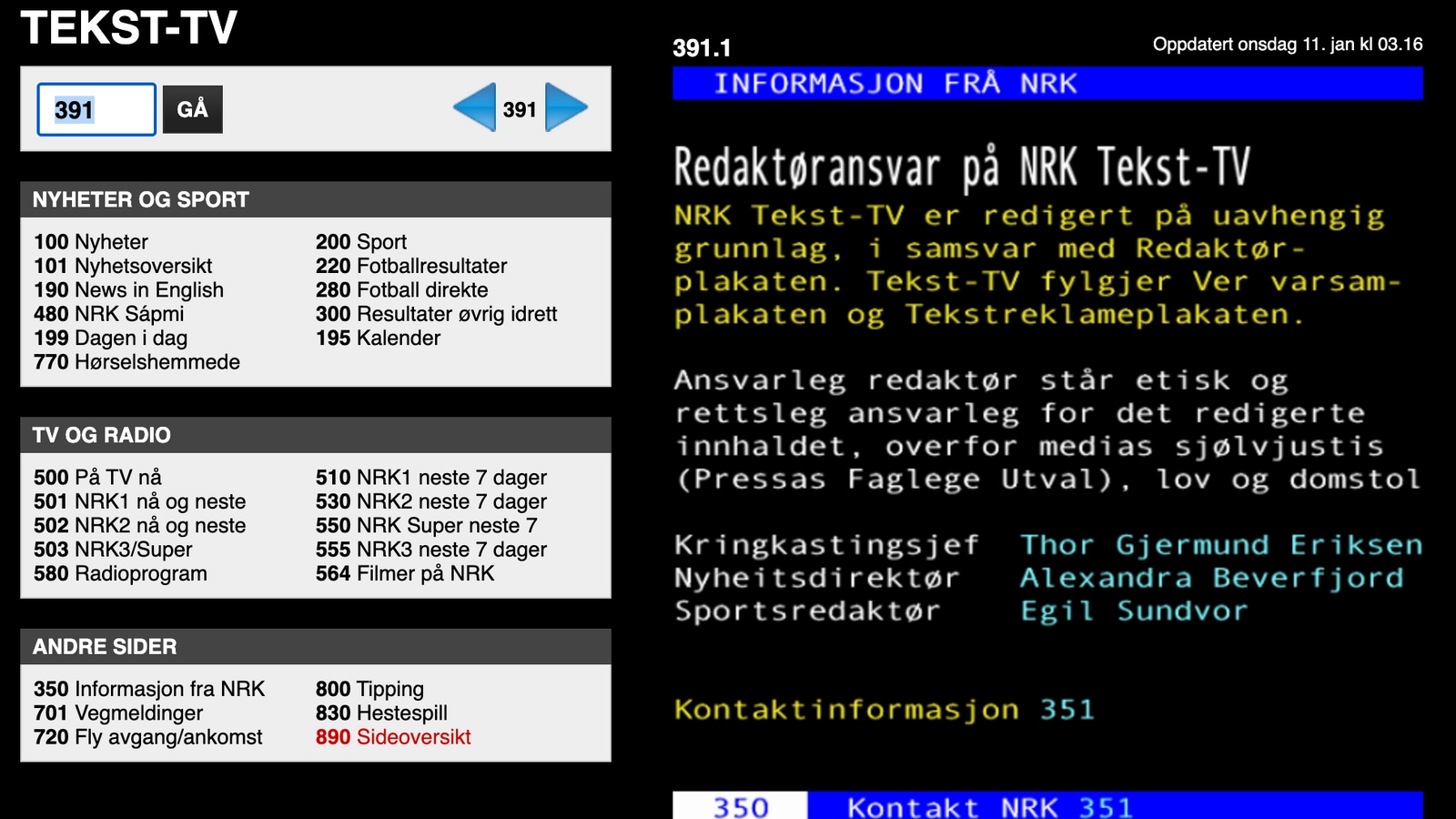 NRK tekst-TV holder det gående. I år er den kantede grafikken 40 år ...