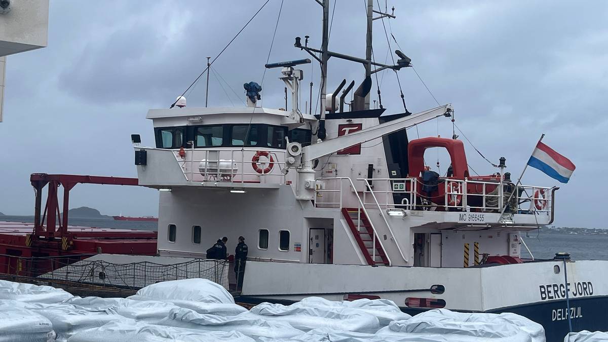 Photo: nrk.no Three Large Ships Collide Near Ålesund in Norway