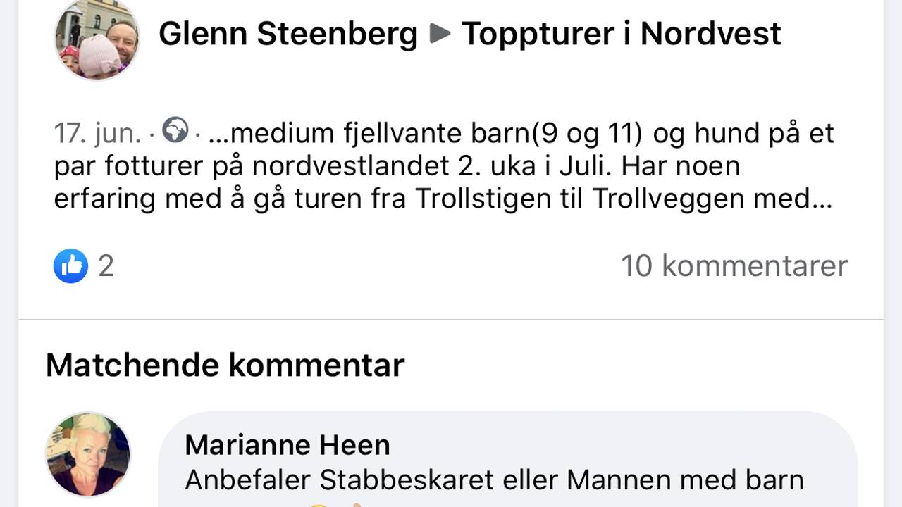 Skjermdump Toppturer i Nordvest