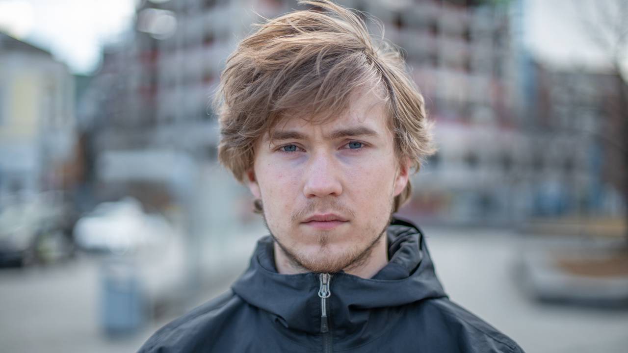 Jesper Strøm motdemonstrant Sian-demo Drammen