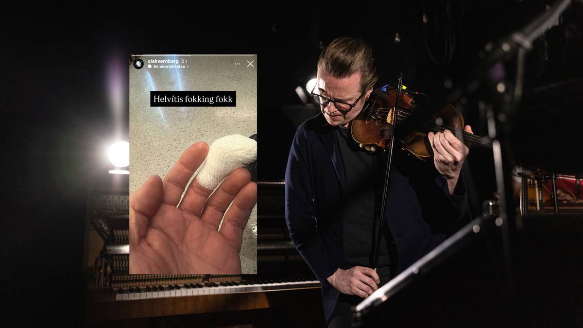 Felespelaren Ola Kvernberg har kappa seg i fingeren: – Helvìtis fokking fokk