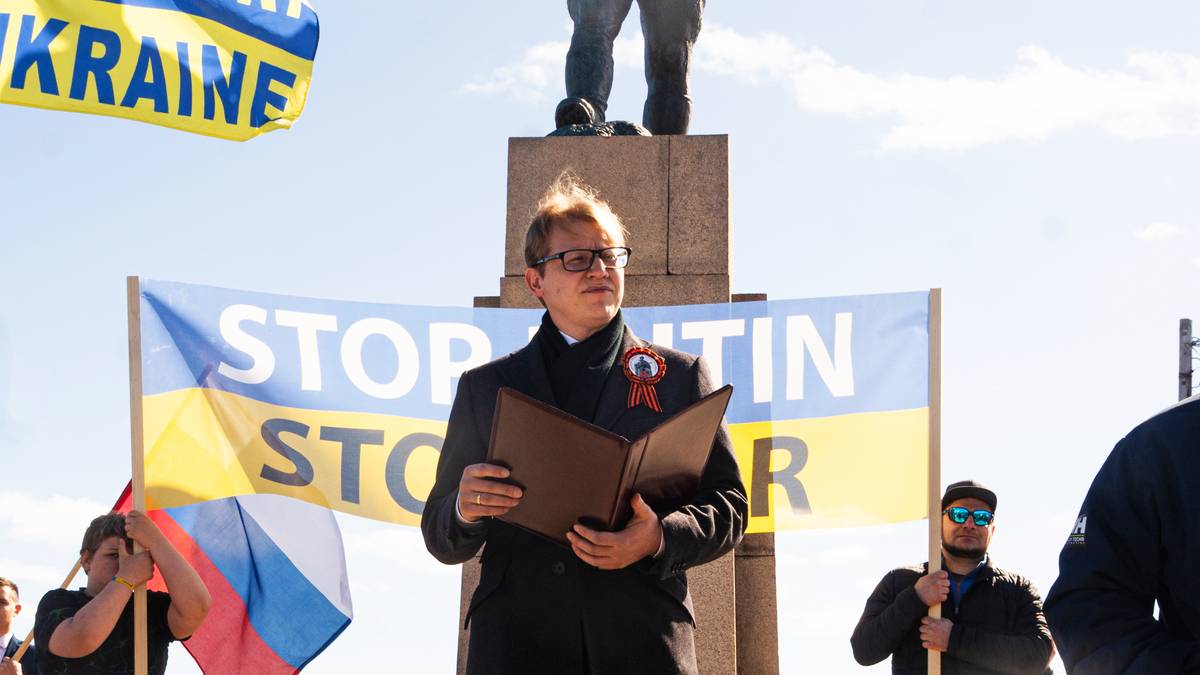 Spilte ukrainsk nasjonalsang under russisk seiersmarkering