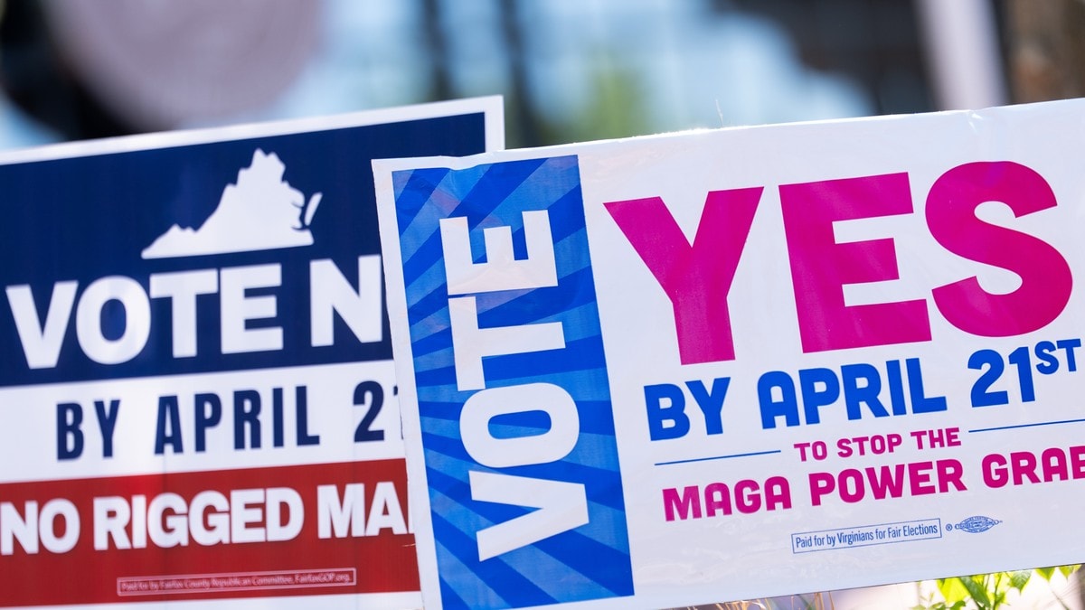 Valgkartet i Virginia endres