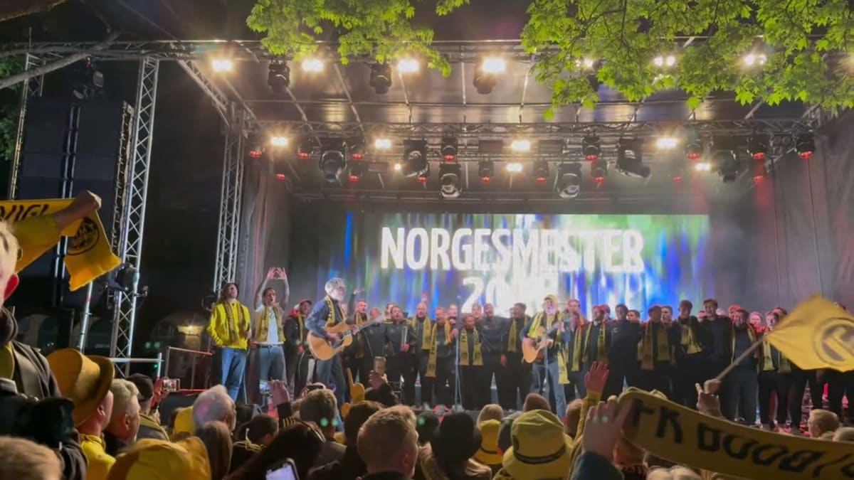 Se Glimt-fansen feire gullet etter cup-finalen