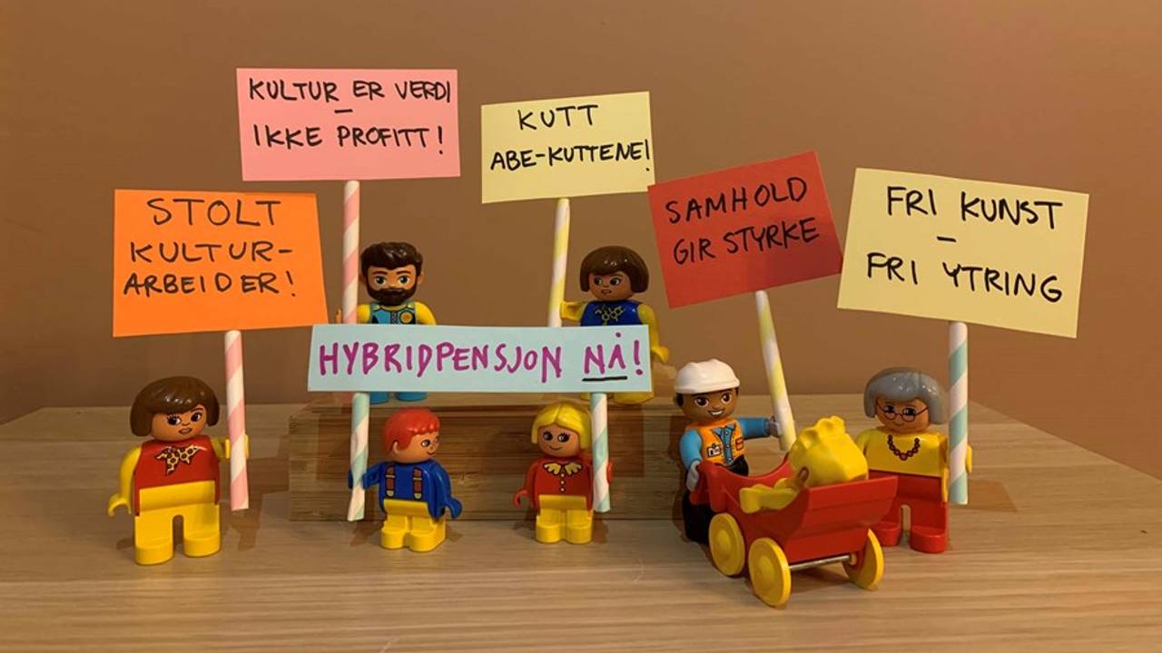 Mini-parole laga for Fagforbundet Teater og Scene. Kultur er verdi, ikke profitt, meiner dei.