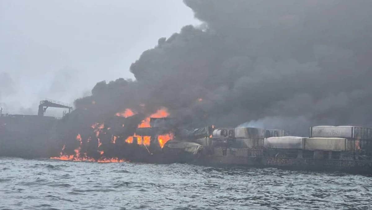 Tankskip og lasteskip har kollidert i Nordsjøen – stor redningsaksjon pågår
