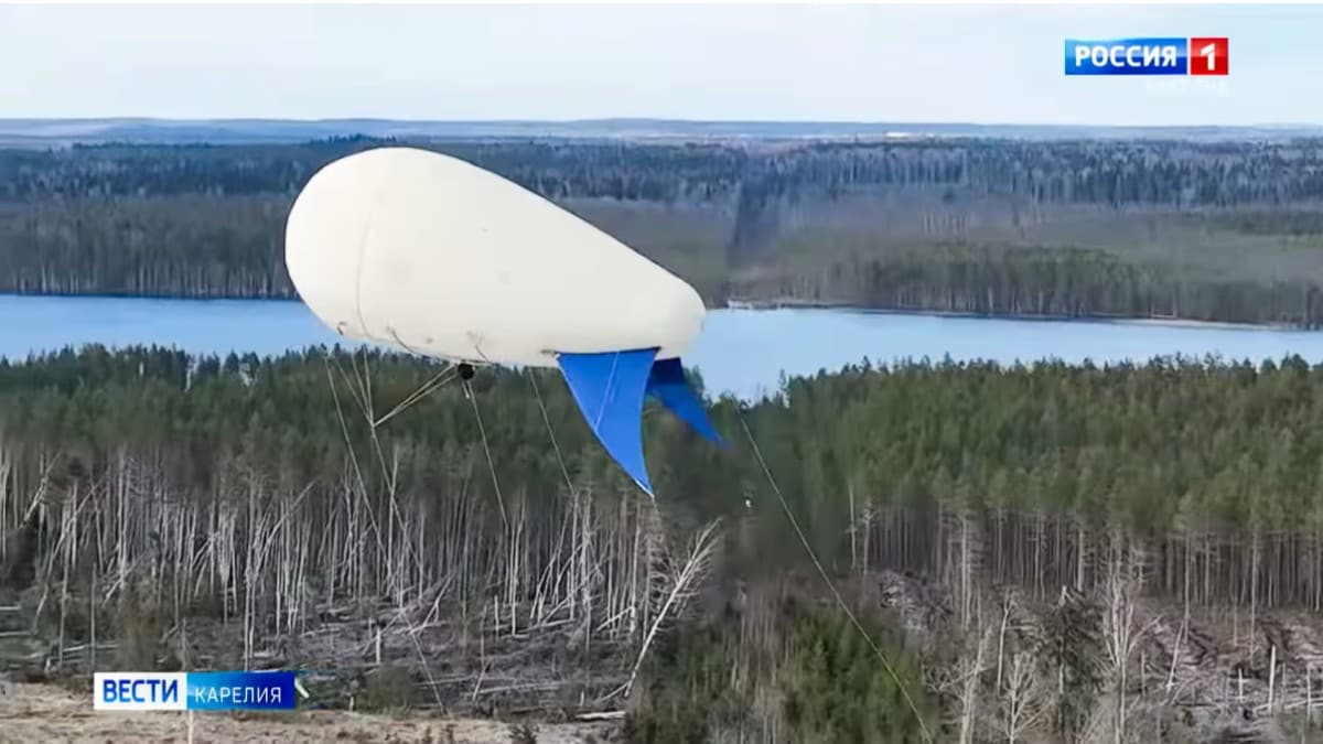 Russiske ballonger ved grensa mot Finland