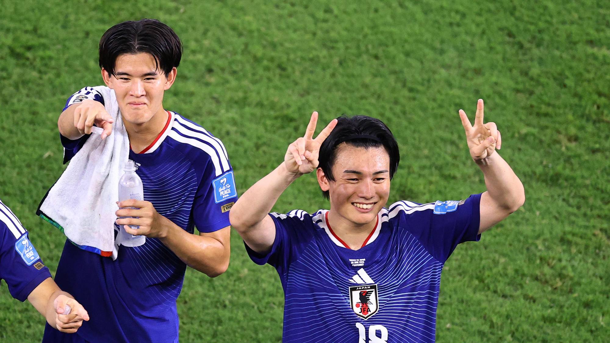 Japan's Ayase Ueda and Keisuke Goto 