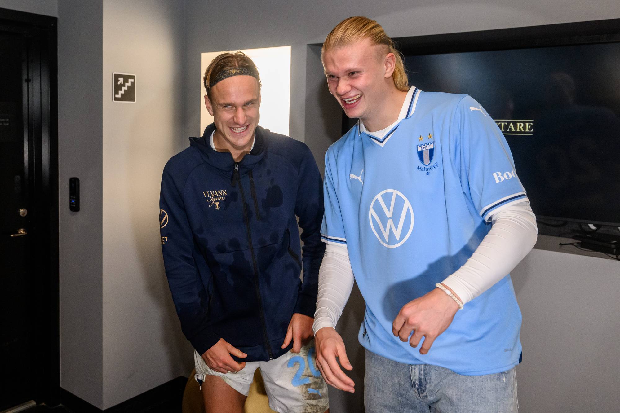 Erik Botheim og Erling Braut Haaland. 