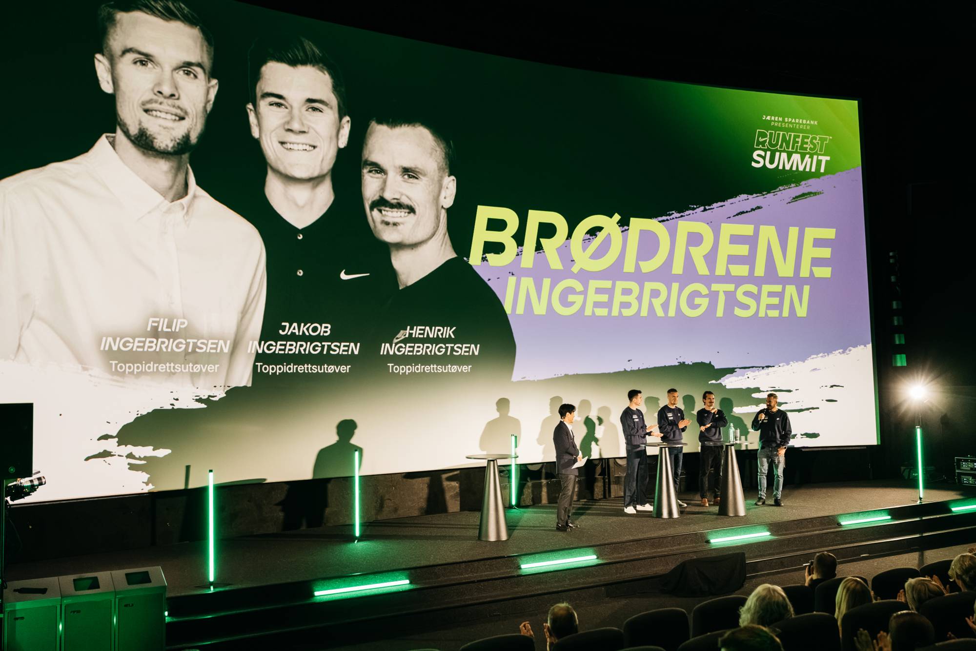 Jakob, Henrik, Filip og Kristoffer Ingebrigtsen er initiativtakarane bak Runfest i Sandnes. 