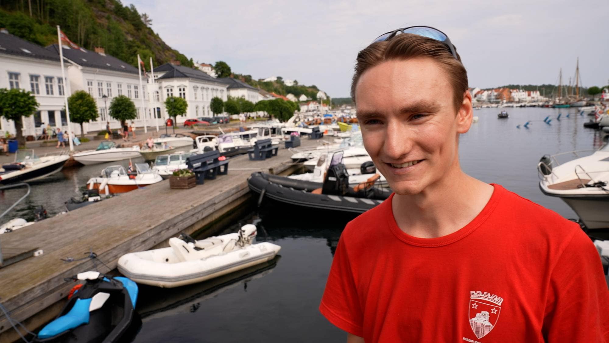 Folk om norgesferie i Risør