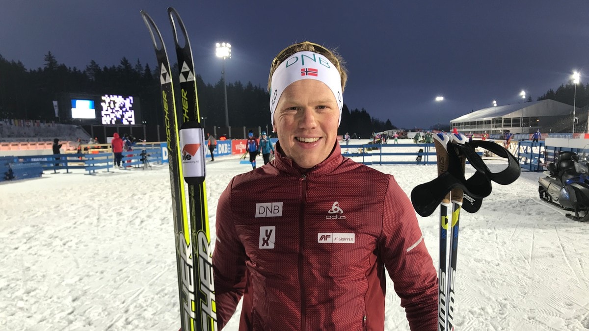 Stort tre falt ned i løypa til norsk skiskytter: – Det var egentlig ganske farlig 